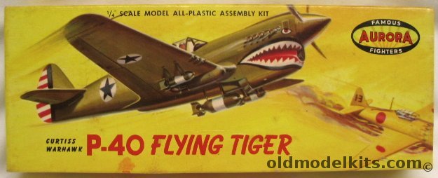 Aurora 1/48 P-40 Warhawk Error Issue plastic model kit